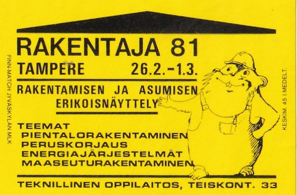 Tampere, Rakentaja 81 , Erikoisnäyttely  1/16