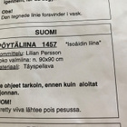 Ristipistopakkaus / ristipistotyö / kirjontatyö pellavaliina - pikkukuva 4