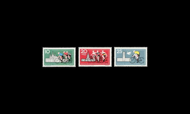 DDR 886-8 ** Pyöräily (1962)