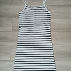 H&M sinivalkoraitainen mekko 12-14v - pikkukuva 1