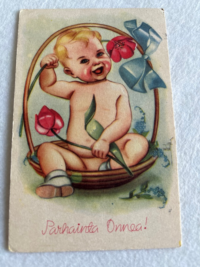 KUKKAKORTTI, Onnittelukortti 1946