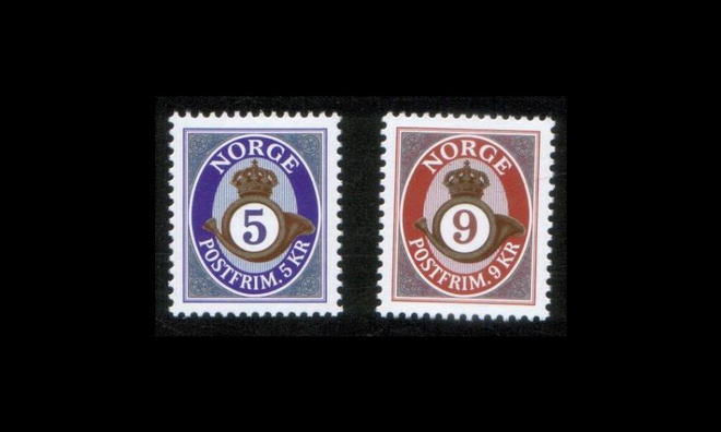 Norja 1415-6 ** Käyttösarja postitorvi (2002)