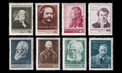 Bulgaria 1007-14 ** Kulttuurihenkilöitä (1956)