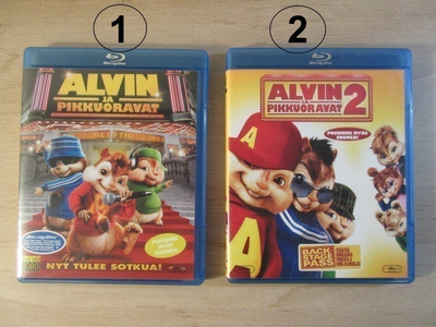 Alvin ja pikku oravat Nyt tulee sotkua ja 2. Yht. 2kpl