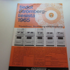 Tiedot Strömberg liesistä v. 1965 - pikkukuva 1