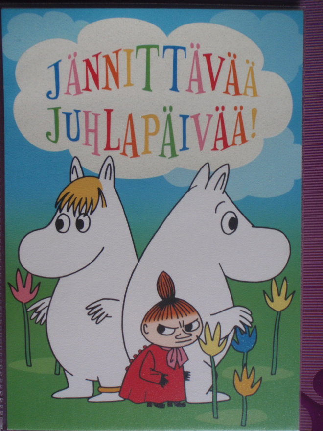 Muumit toivottavat jännittävää juhlapäivää