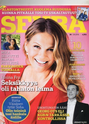 Seura n:o 36 2015 Janina Frostell-Fry. Riitan tytär Sofia.