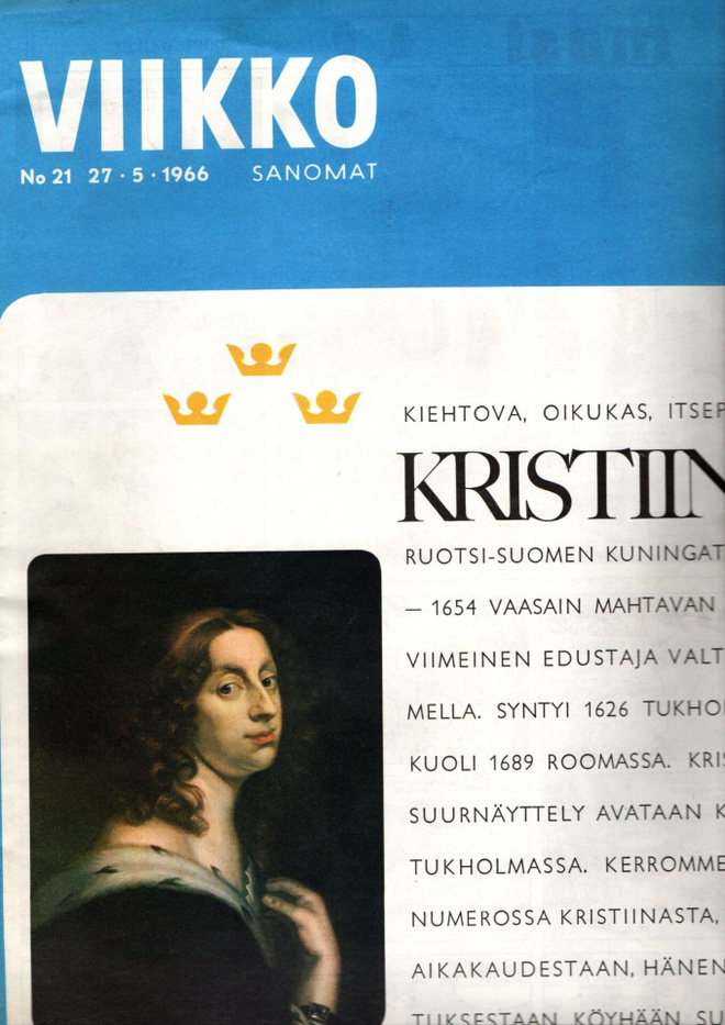 Viikko Sanomat n:o 21 1966 Kristiina. Louhisaari. Musta Maai
