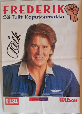 Frederikin juliste nimmarilla