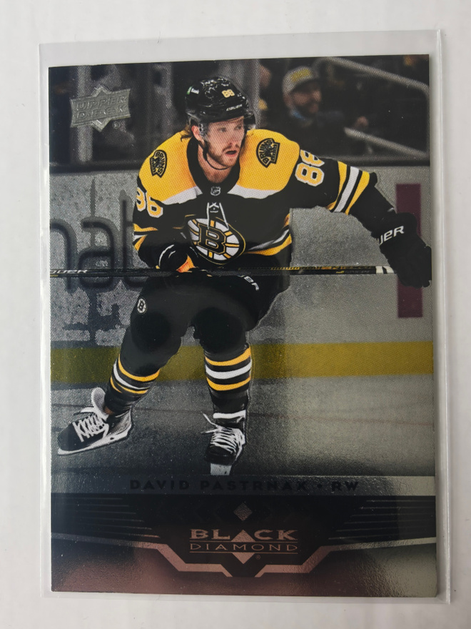 David Pastrnak 2021-22 UD Extended Black Diamond