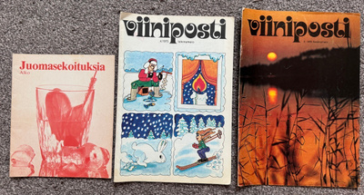 Alko Viiniposti Etiketti Etiketten Juomasekoituksia lehtiä