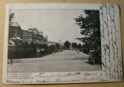 Helsinki, Runebergin Esplanaadi, jäätelökärryt, p. 1909