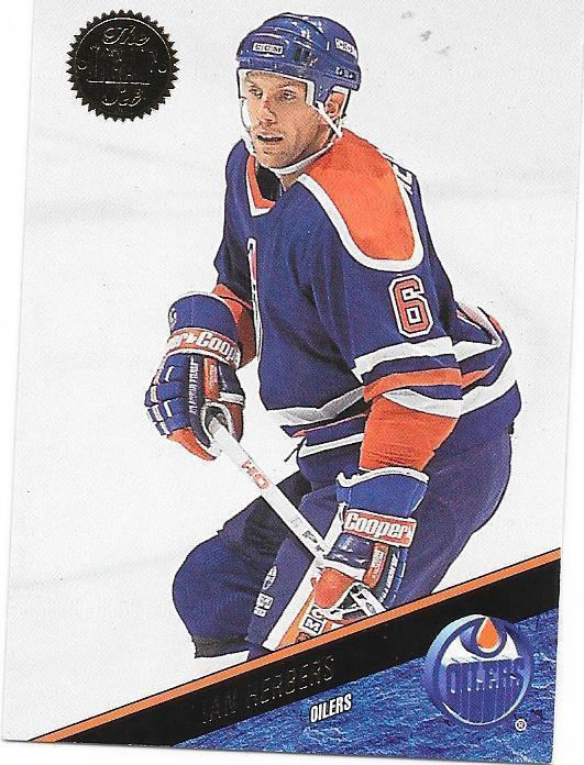 1993-94 LEAF #423 Ian Herbers Edmonton Oilers RC