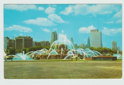 Memorial Fountain , Grant Park Chicago