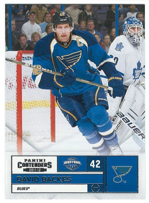 11-12 Panini Playoff Contenders #42 David Backes