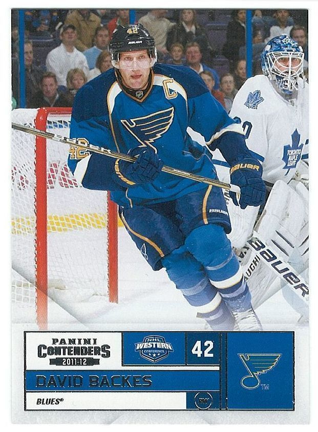11-12 Panini Playoff Contenders #42 David Backes