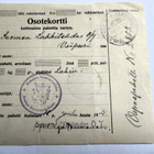 1921 Hämeenlinna Vaatetusvarikko vapaapaketti Viipuriin - pikkukuva 1
