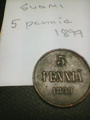 Suomi 5 penniä 1899