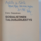 Esko Seppänen : Sosialistinen talousjärjestys (signeeratt... - pikkukuva 3