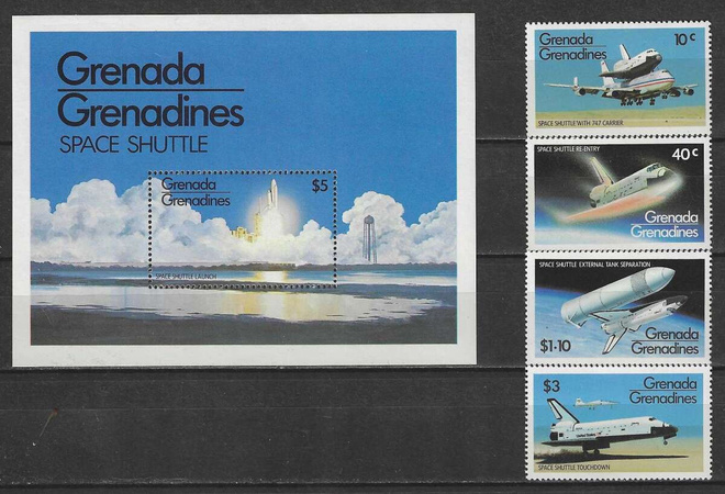 (S0356) GRENADA GRENADINES, 1981 (Space Shuttle). MNH**