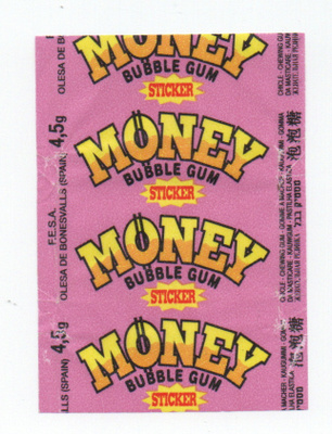 Purkkakääre MONEY Purukumikääre