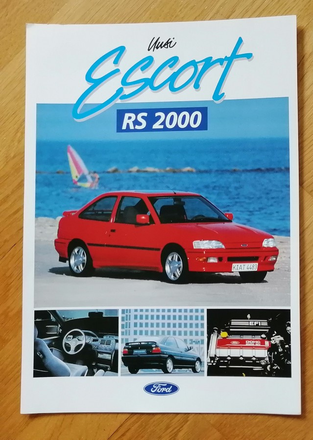 1992 Ford Escort RS 2000 esite -  suom - KUIN UUSI