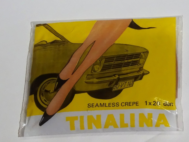 Tinalina nylonsukat koko 10 - 10,5 Suomen Trikoo vintage