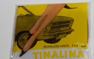 Tinalina nylonsukat koko 10 - 10,5 Suomen Trikoo vintage