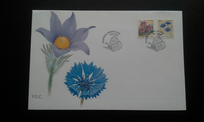 FDC Yleismerkit / Maakuntakukat 16.5.2001 LaPe 1570-1571