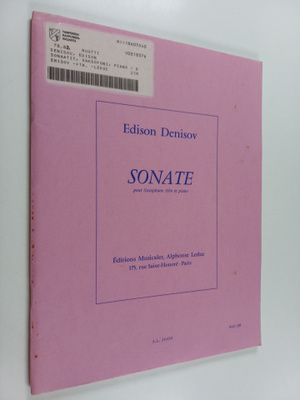 Edison Denisov : Sonate pour saxophone alto et piano