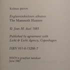 Jean M Untinen-Auel  -  Mammutin metsästäjät - pikkukuva 2