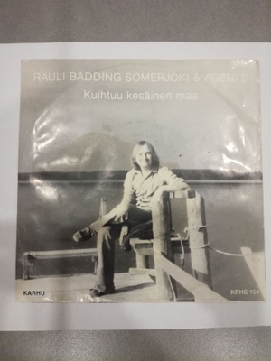 RAULI BADDING SOMERJOKI Kuihtuu kesäinen maa singl KRHS 101 