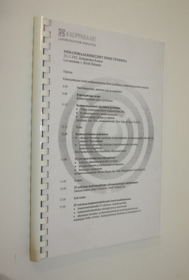 Immateriaalioikeudet insolvenssissa : 28.11.2001 Katajano...