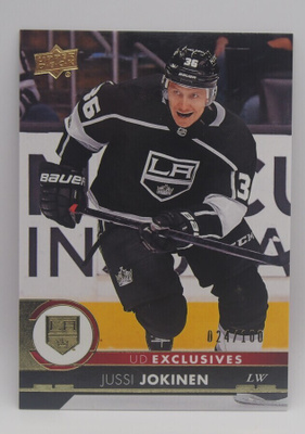 2017-18 UD Exclusives Jussi Jokinen /100