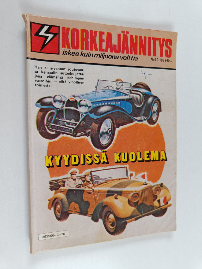 Korkeajännitys 20/1983 : Kyydissä kuolema