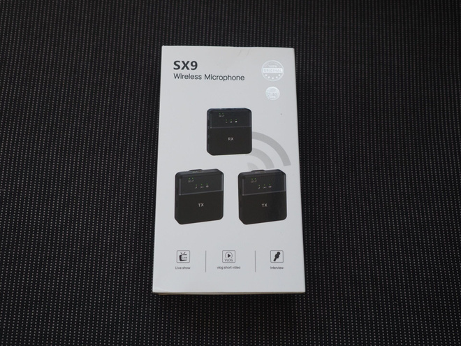 SX9 langaton klipsimikrofoni (vastaanotin ja 2 lähetintä)