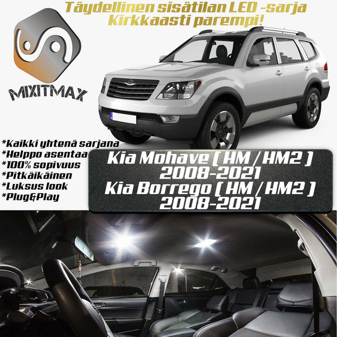 Kia Mohave / Borrego Sisätilan LED-sarja 9-osain