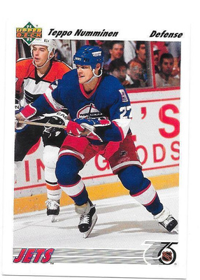 1991-92 Upper Deck #240 Teppo Numminen Winnipeg Jets