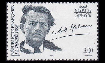 Ranska 3182 ** Kirjailija André Malraux (1996)