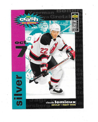 95-96 Collector`s Choice Crash The Game #28 Claude Lemieux