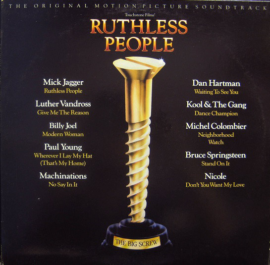 RUTHLESS PEOPLE :: ORIGINAL SOUNDTRACK :: VINYYLI  LP   1986