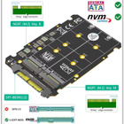 M.2 NVMe & SATA - U.2 SFF-8639 -adapterikortti #30485 - pikkukuva 5