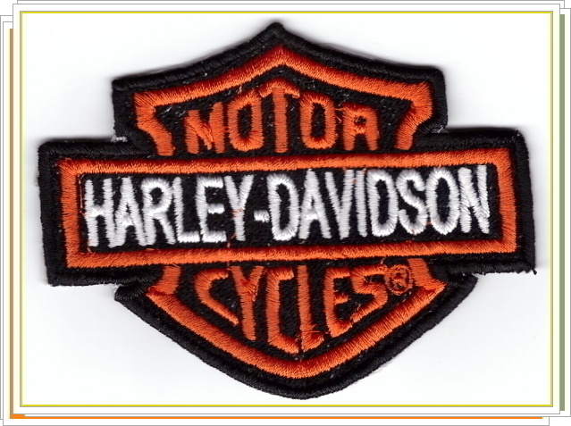Harley Davidson -kangasmerkki / haalarimerkki, big
