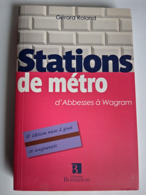Stations de métro, d'Abbesses à Wagram (Paris)