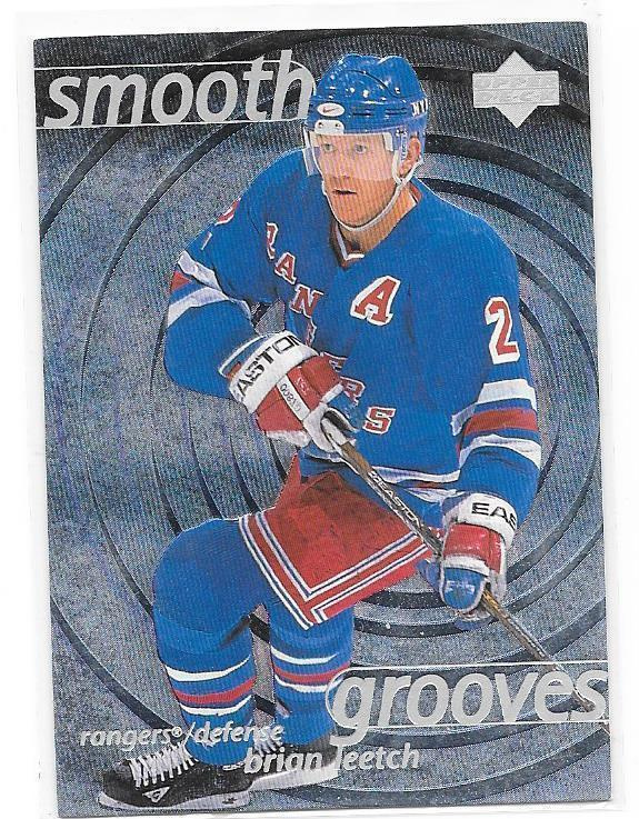 97-98 UD Smooth Grooves #SG22 Brian Leetch New York Rangers