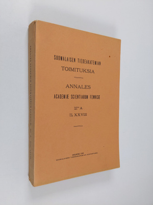 Suomalaisen tiedeakatemian toimituksia ser. A. tom. XXVII...