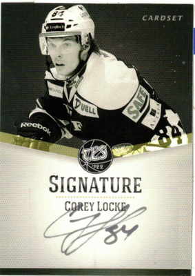2012-13 Cardset COREY LOCKE TPS Signature nimmarI