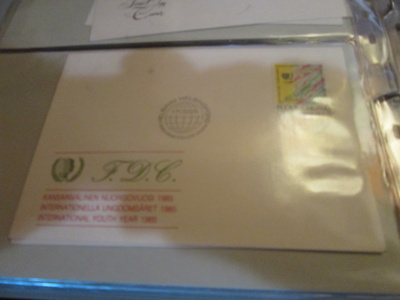 1985 Nuorisovuosi. FDC
