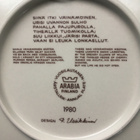 ARABIA KALEVALA vuosi- seinä lautanen 1980, Raija Uosikkinen - pikkukuva 2