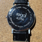 Regal R3790 Hopea/Musta, 40 mm Rannekello - pikkukuva 5